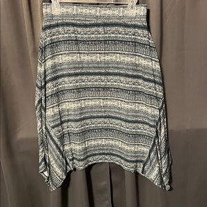 Lisa Rinna Collection Asymmetrical Green Skirt